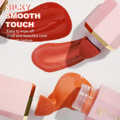 Long-Lasting Soft Gel-Cream Tint Blush - Smudge-Proof, Natural-Looking, Dewy Finish 0.42 Fl Oz