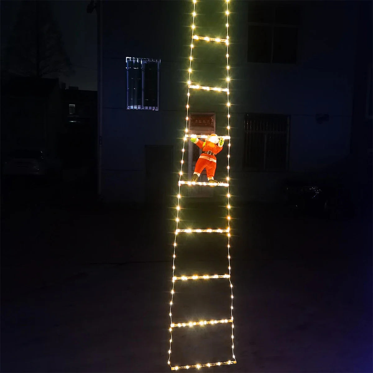 3M Santa Claus Climbing Ladder with Warm Lights