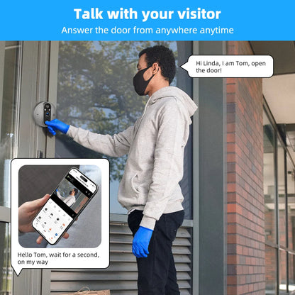 WiFi Smart Peephole Camera Doorbell