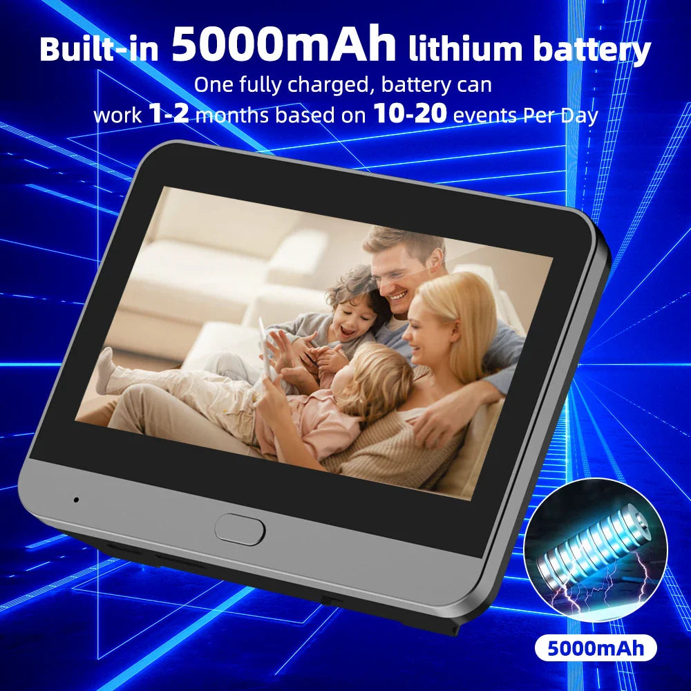 WiFi Smart Peephole Camera Doorbell