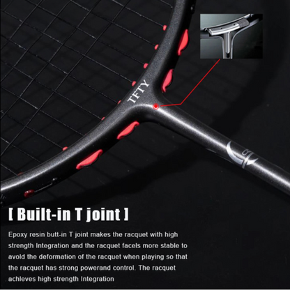 Professional Badminton Racket - Max 35 lbs