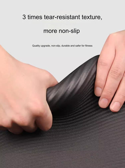 20mm Thick Shock-Absorbing Yoga Mat with Portable Backpack & Straps