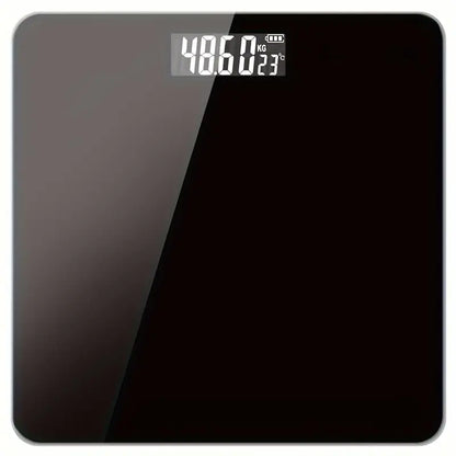 Durable Electronic Body Weight Scale - High Precision, Battery-Powered (Black)