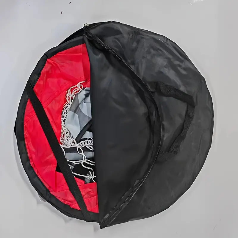 Portable Dual-Use Folding Soccer Goal - Red