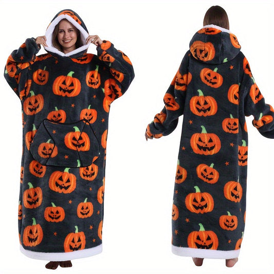 Extra-Long Wearable Blanket Hoodie