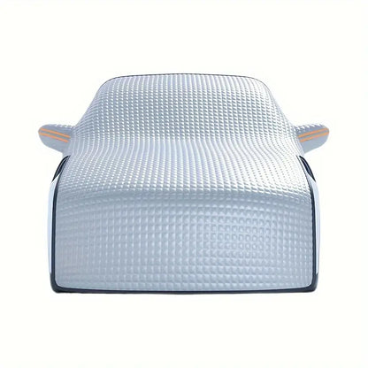 Silver Extended Front Windshield Snow Cover - Winter Snow and Frost Protection