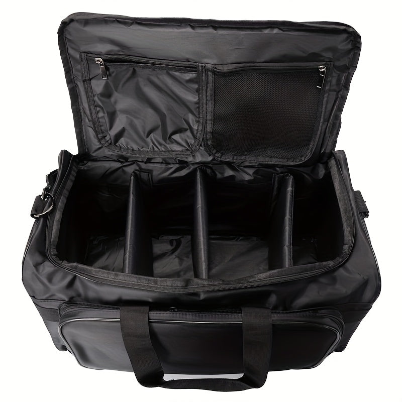 Nylon Duffel Bag with Shoe Compartment