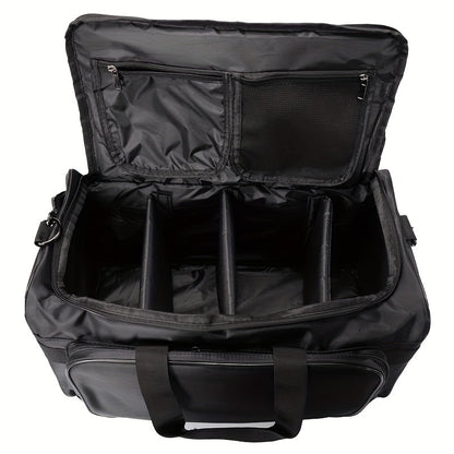 Nylon Duffel Bag with Shoe Compartment