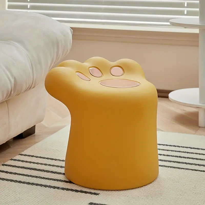 Paw-Shaped Stool - Plastic Ottoman