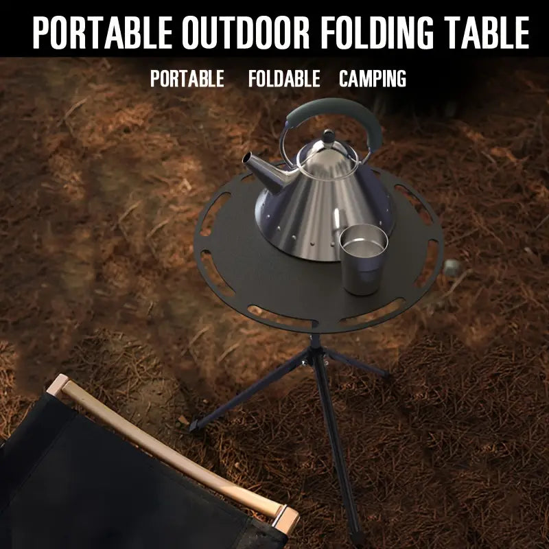 Adjustable Height Telescopic Outdoor Tripod Folding Table