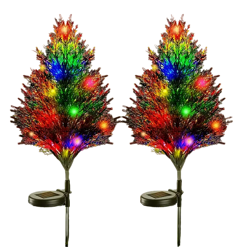 Twinkling Solar Christmas Tree Lights: A Festive Duo