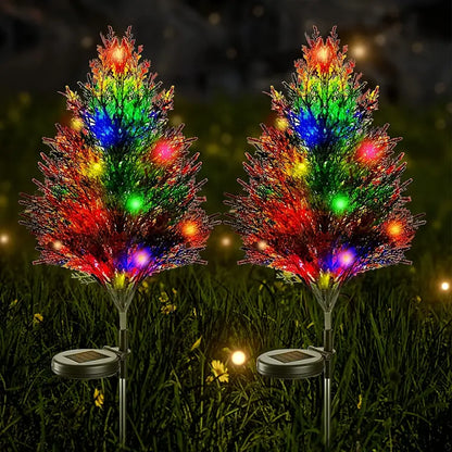 Twinkling Solar Christmas Tree Lights: A Festive Duo