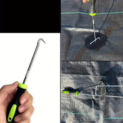 U-Shaped Metal Ground Nail Remover Hook for Garden