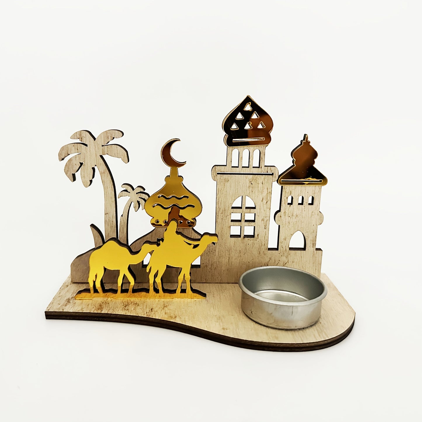 Islamic Ramadan Candle Holder Mosque Design Eid Decor