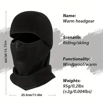 Thermal Fleece Balaclava Face Mask - Windproof and Breathable