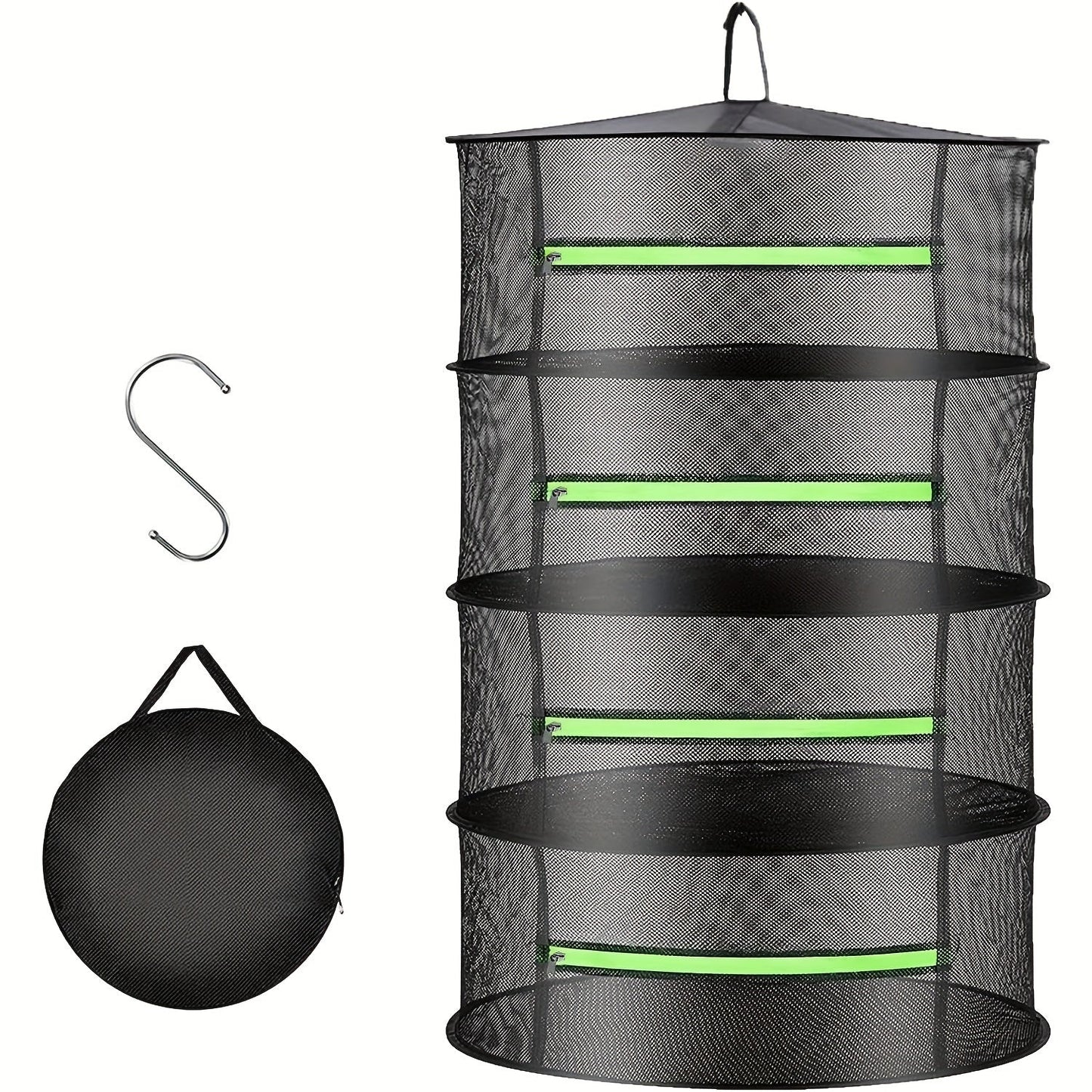 Hanging Plant Mesh Drying Rack (4-Tier)