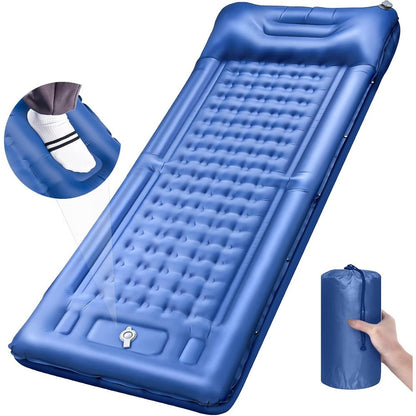 5-Inch Inflatable Camping Sleeping Mat with Pillow