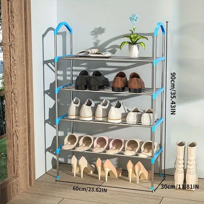 Organize your shoe collection with this multi-layer shoe rack