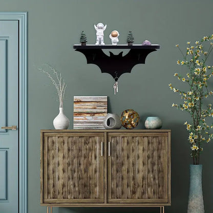 Spooktacular Bat Winged Floating Shelves for Halloween Decor