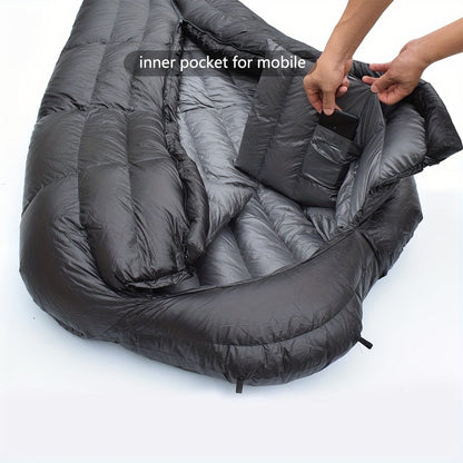 Winter Down Sleeping Bag Zipper Closure