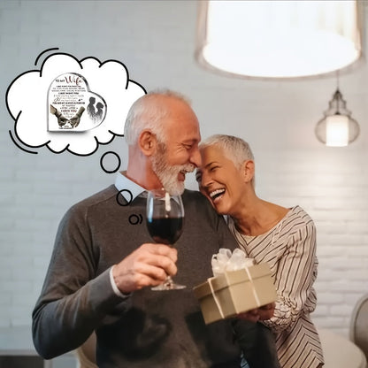 Heart Shaped Acrylic Plaque Romantic Gift Keepsake