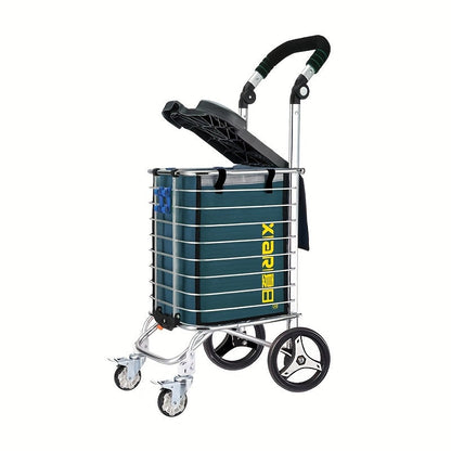 Folding Trolley with Cover for Kitchen and Dining