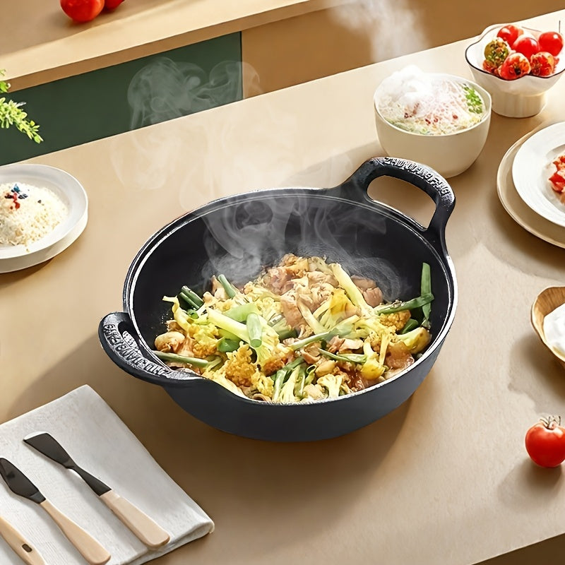 Pre-Seasoned Cast Iron Skillet with Dual Handles