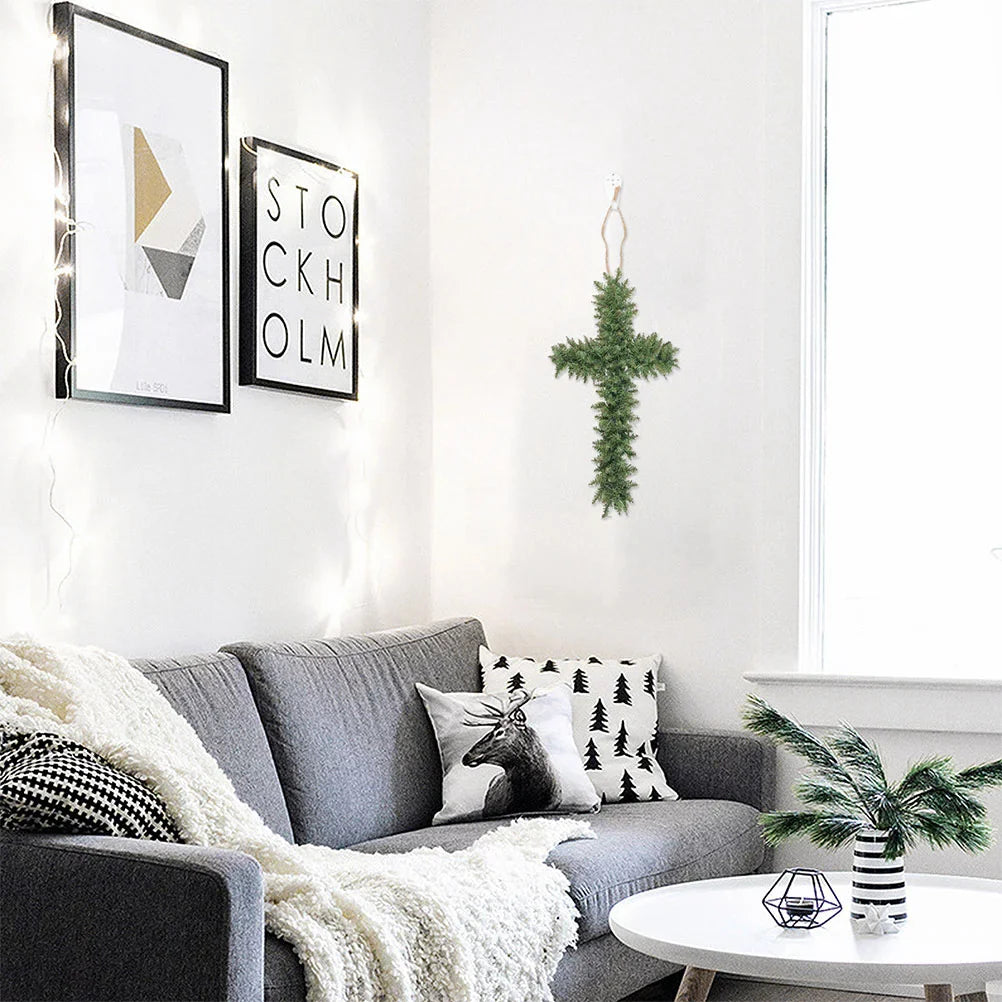 Wreath Form Iron Cross Frame  3-Piece