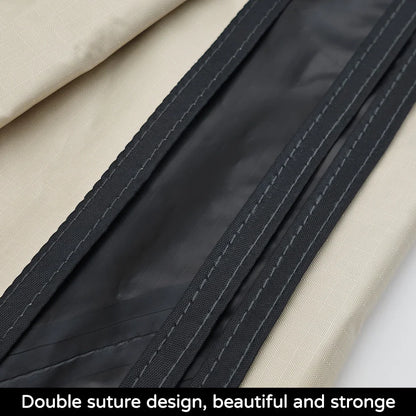 Black Coated Waterproof Camping Tent (Beige)