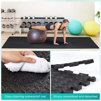 EVA Foam Anti-Slip Puzzle Exercise Mat for Home Gym