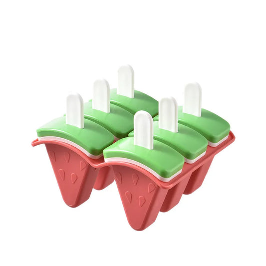 6-Grid Watermelon Popsicle Mold with Cover