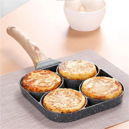 Nonstick Egg Omelette Pan for Induction Cooking (4-Hole)