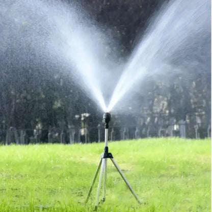 360 Rotary Irrigation Sprinkler Set with Tripod Telescopic Support