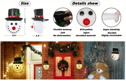 Dazzling Duo: Christmas Porch Light Shades for 2 Lights