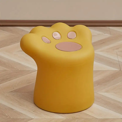 Paw-Shaped Stool - Plastic Ottoman