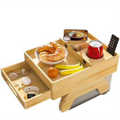 7-in-1 Sofa Cup Holder with Armrest Tray