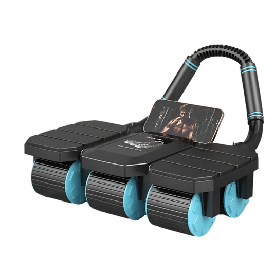 6-Wheel Ab Trainer with Elbow Support & Pad