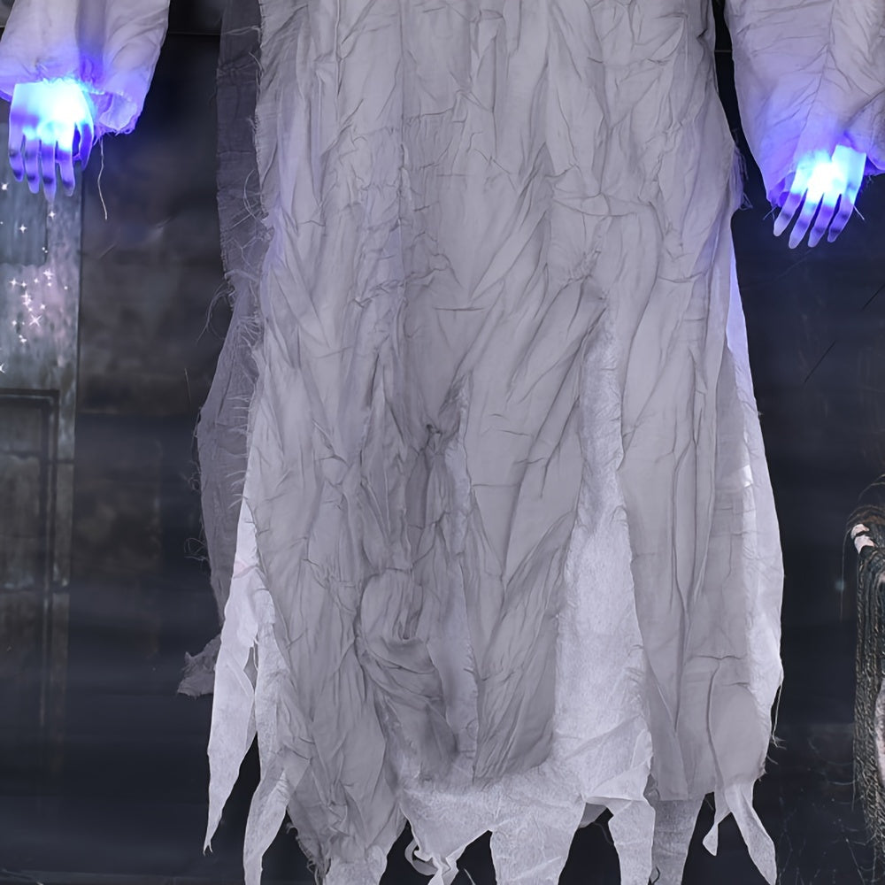 Hanging Halloween Decoration Female with Glowing Eyes