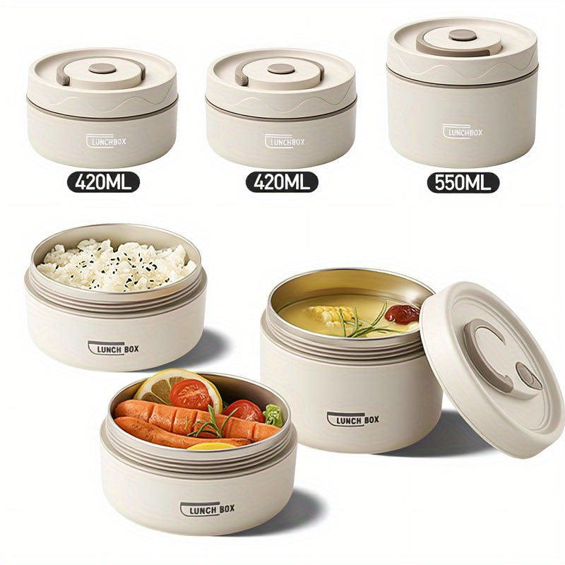 Lunch Box Set with Insulated Stainless Steel (3-Layer)