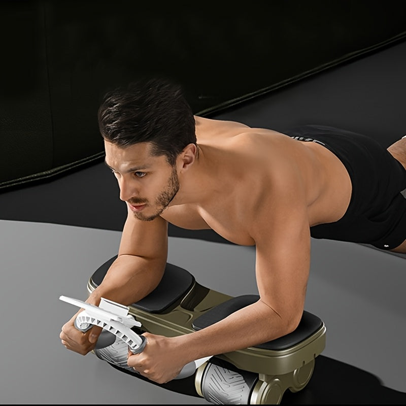 Automatic Rebound Ab Wheel Core Trainer with Support