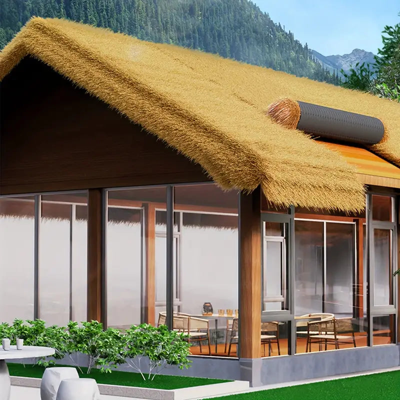 Artificial Thatch Plastic Thatch Roll - Mexican Palm Style - 100x100cm