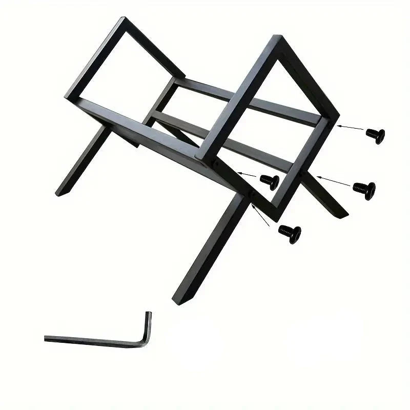 Metal Desktop Cubby Shelf - Black Finish