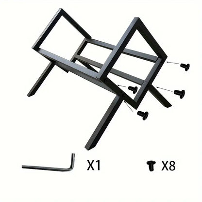 Metal Desktop Cubby Shelf - Black Finish