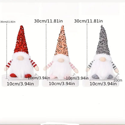 Twinkling Trio: Rudolph Sequin Delight for Christmas