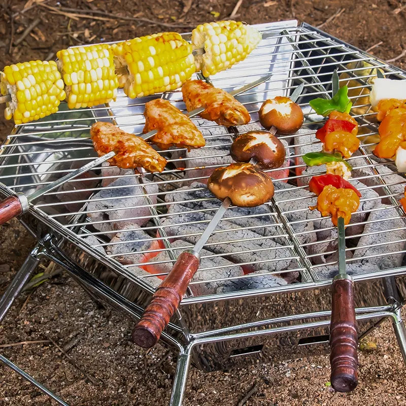 Hexagonal Stainless Steel Wood Stove