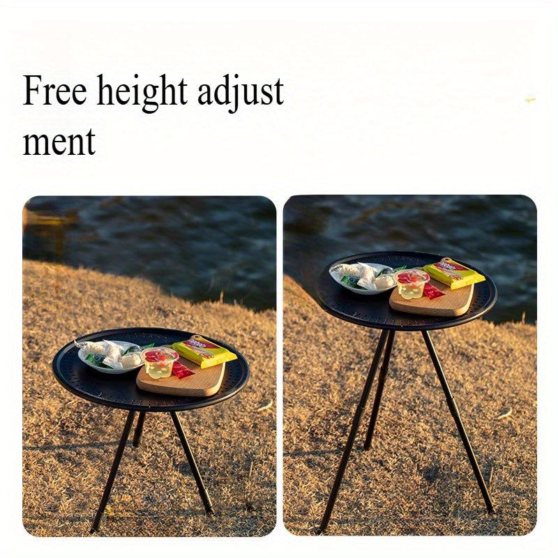 Portable Adjustable Camping Table Tripod Base