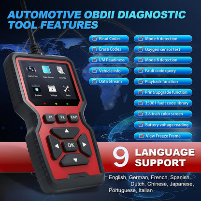 Professional OBD2 Live Data Diagnostic Scanner Tool