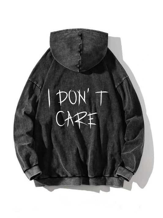 Vintage Graffiti Letter Print Hoodie