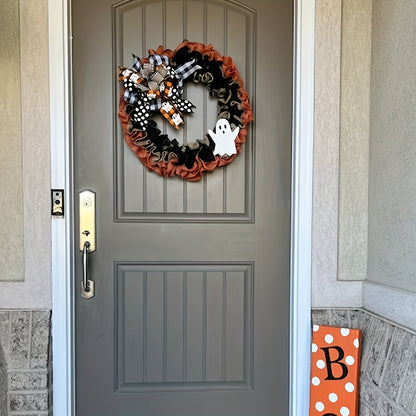 Halloween Spooky Wreath Door Mount Decoration