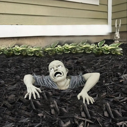 Swamp Zombie Figurine - Creepy Crawling Undead Resin Statue